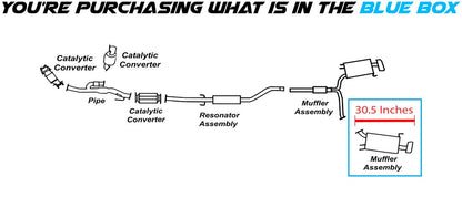 2009-2014 Acura TL 3.5L Driver Side Exhaust Muffler