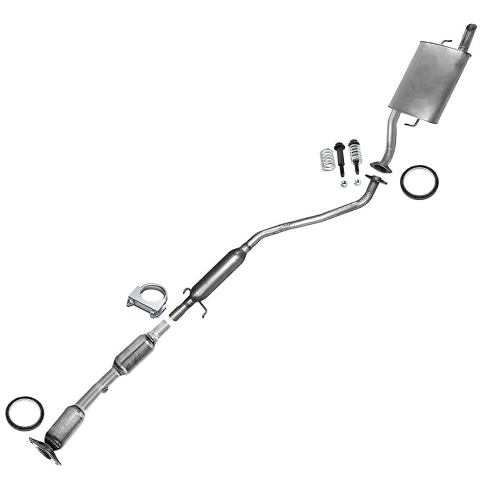 2003-2005 Toyota Corolla 1.8L Catalytic, Resonator Pipe and Muffler