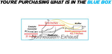 2003-2005 Toyota Corolla 1.8L Catalytic, Resonator Pipe and Muffler