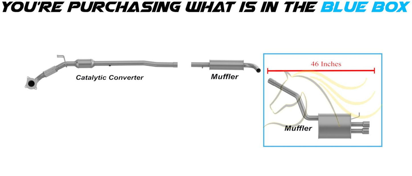 2005-2014 Volkswagen Jetta 2.5L 2.0L Exhaust Muffler Assembly