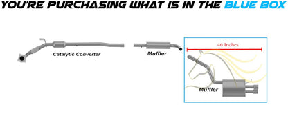 2005-2014 Volkswagen Jetta 2.5L 2.0L Exhaust Muffler Assembly
