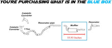 2009-2010 Volkswagen Routan 3.8L 4.0L Exhaust Muffler Assembly
