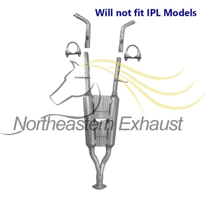 2007-2013 INFINITI G35 & G37 3.5L/3.7L Exhaust Resonator Pipe and Mufflers