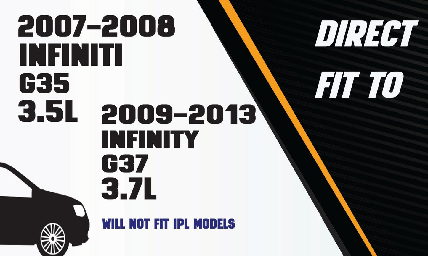 2007-2013 INFINITI G35 & G37 3.5L/3.7L Exhaust Resonator Pipe and Mufflers