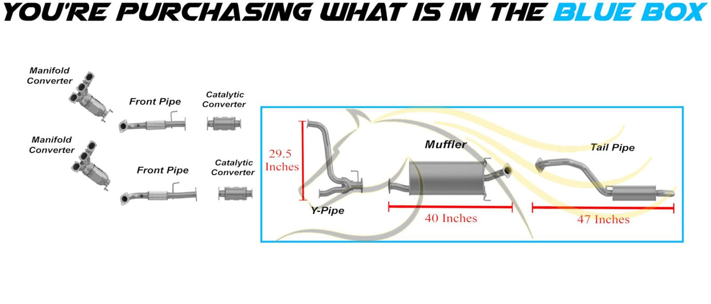 2007-2009 Kia Sorento 3.8L and 2008-2009 Sorento 3.3L Y-Pipe, Muffler and Resonator Exhaust