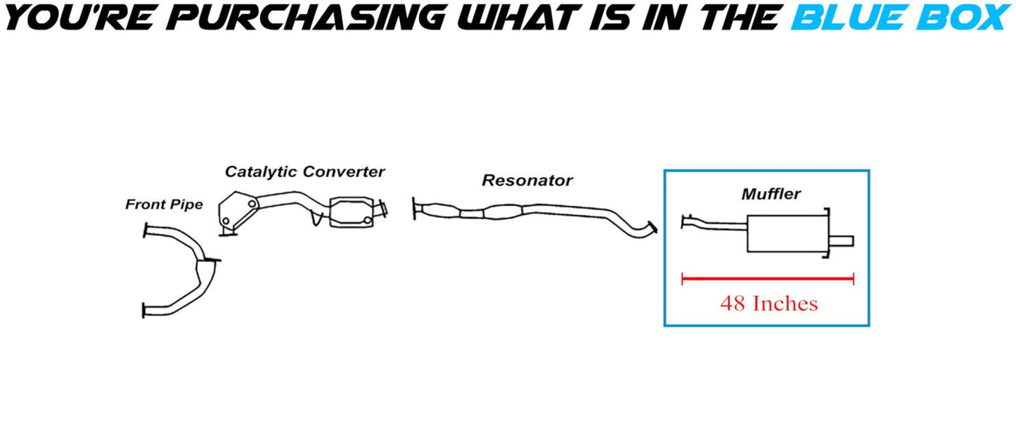 2004-2006 Subaru Baja 2.5L Exhaust Muffler Assembly