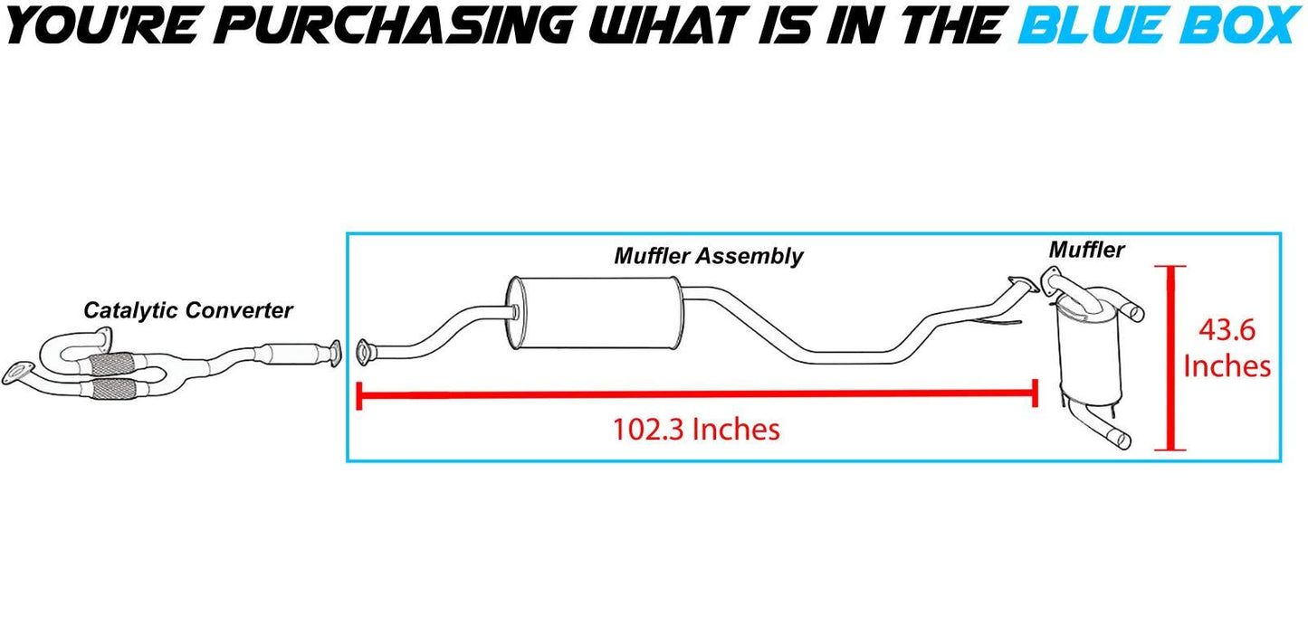 2003-2007 Nissan Murano 3.5L Exhaust Muffler Assembly