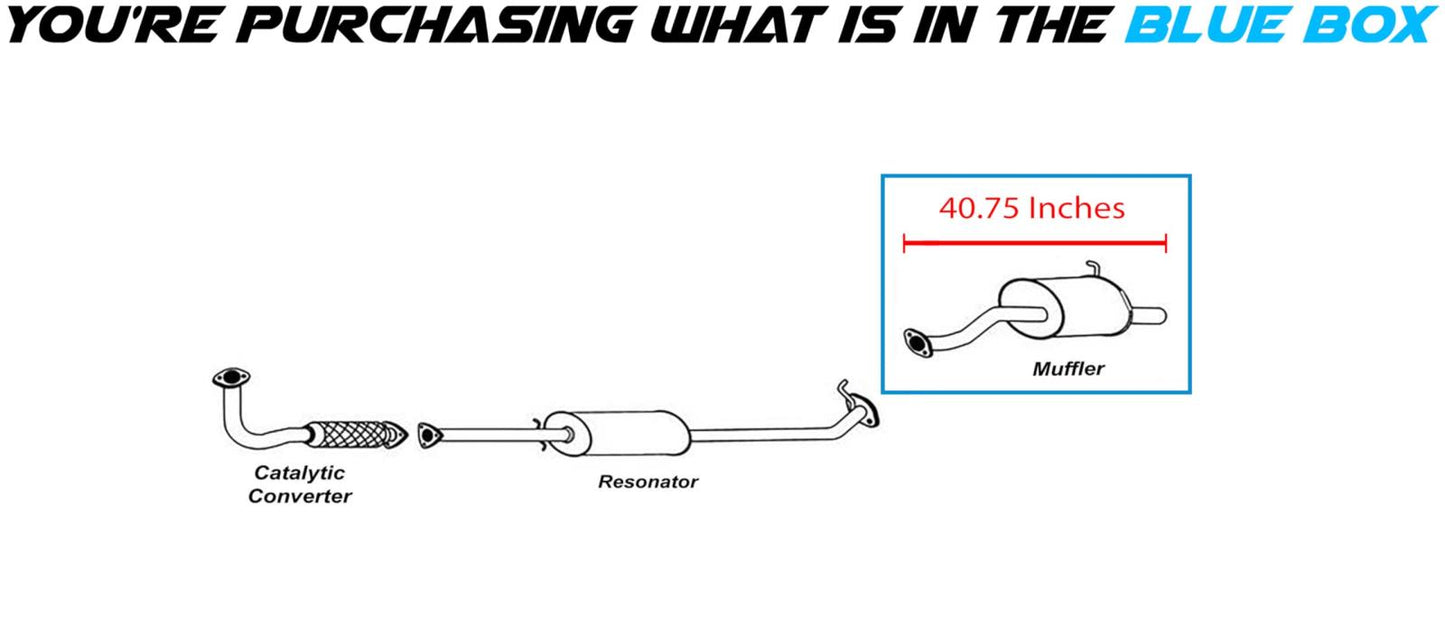 2012-2014 Honda CR-V 2.4L Exhaust Muffler