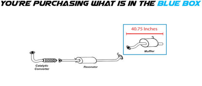 2012-2014 Honda CR-V 2.4L Exhaust Muffler