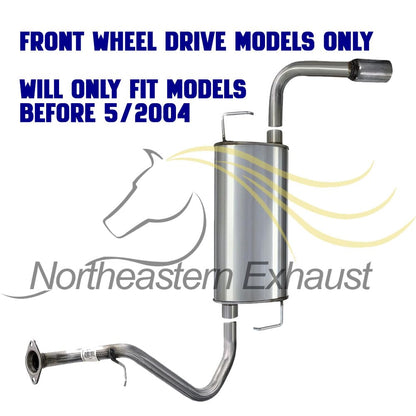 Cat-back Exhaust System Kit for 2003-2005 Toyota Matrix and Pontiac Vibe 1.8L