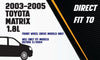 Cat-back Exhaust System Kit for 2003-2005 Toyota Matrix and Pontiac Vibe 1.8L