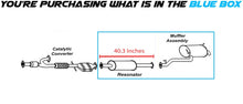 2001-2006 Kia Optima 2.5L 2.7L Exhaust Resonator Pipe and Muffler