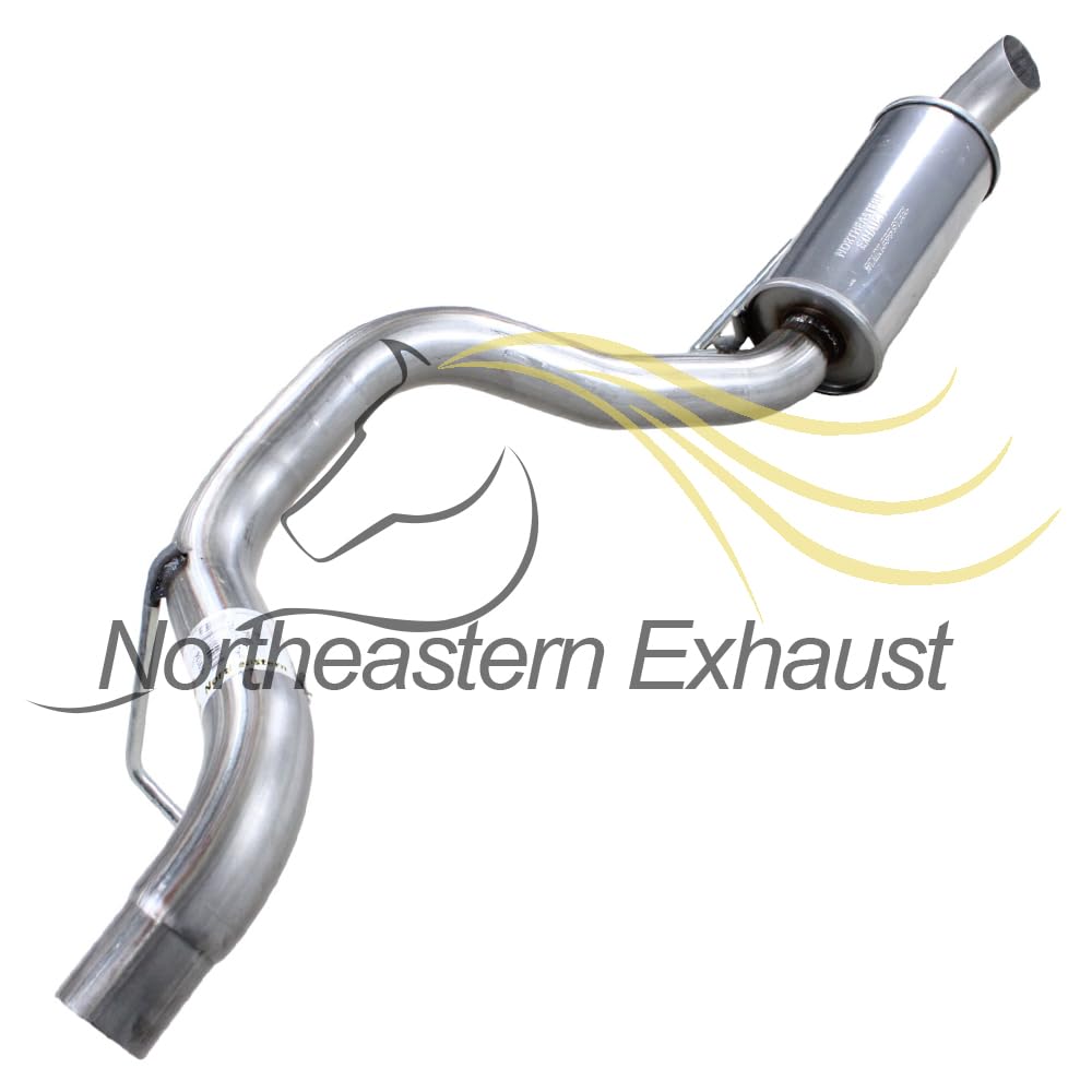 2008-2012 Jeep Liberty 3.7L Exhaust Resonator Pipe and Muffler