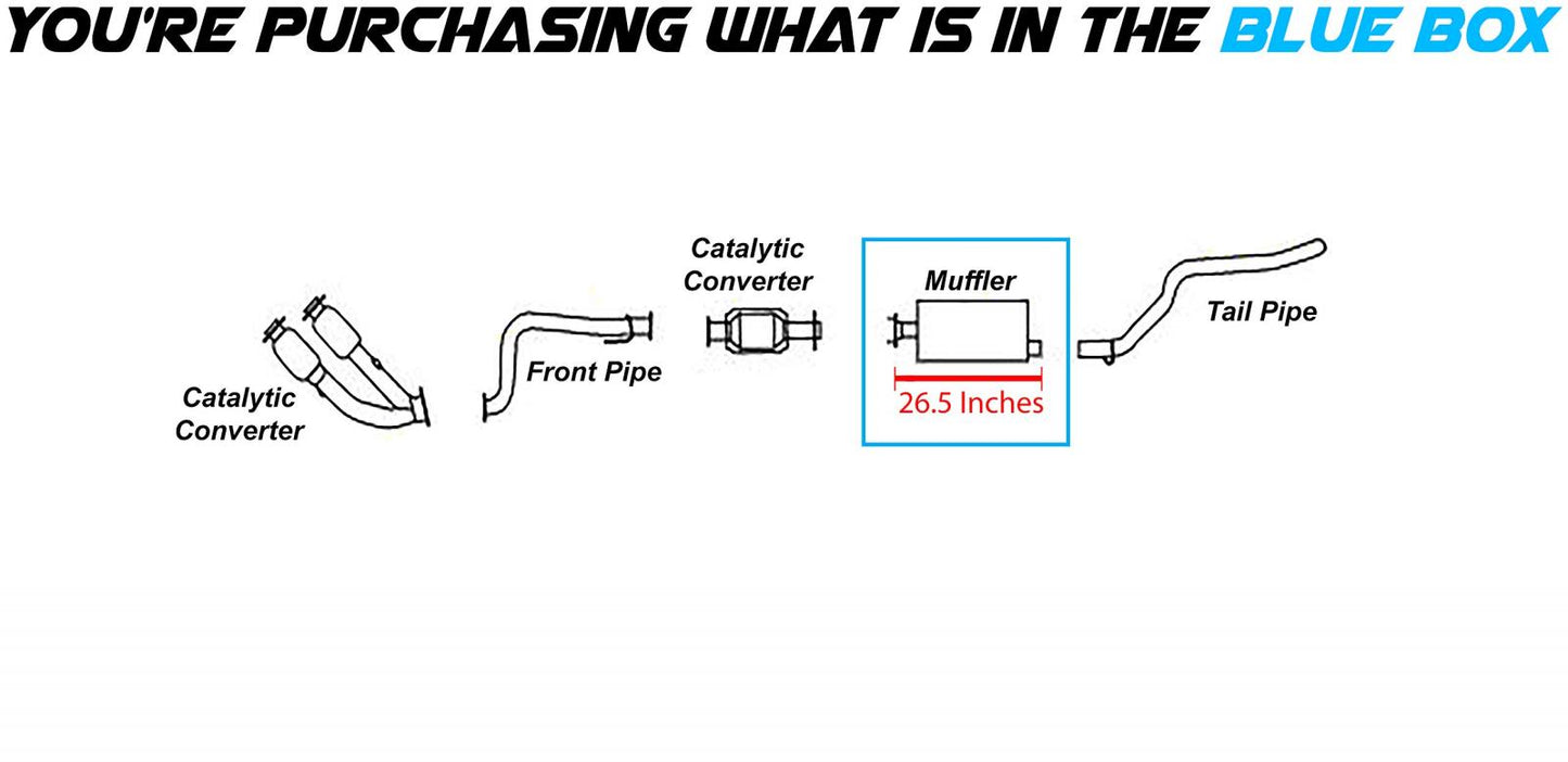 2000-2001 Jeep Cherokee 4.0L Exhaust Muffler