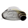 Exhaust Muffler for 2006-2011 Chevrolet Impala and Monte Carlo 3.5L