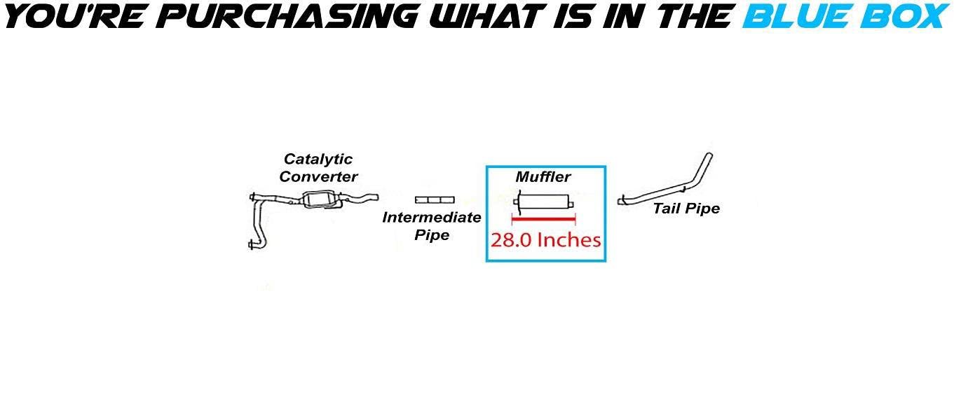 2000-2003 Dodge Dakota 3.9L / 4.7L / 5.9L Muffler Exhaust