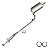 Resonator and Muffler Exhaust for 2002-2008 Toyota Camry and Solara 2.4L 3.3L