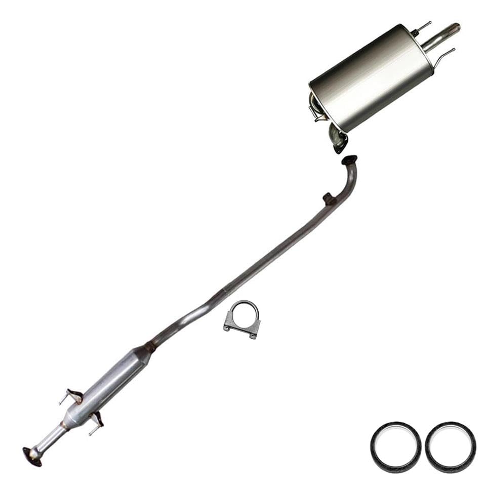 Resonator and Muffler Exhaust for 2002-2008 Toyota Camry and Solara 2.4L 3.3L