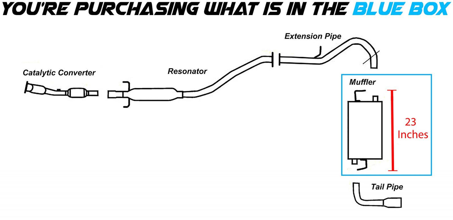 2003-2008 Pontiac Vibe & Toyota Matrix 1.8L Exhaust Muffler