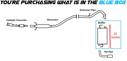 2003-2008 Pontiac Vibe & Toyota Matrix 1.8L Exhaust Muffler