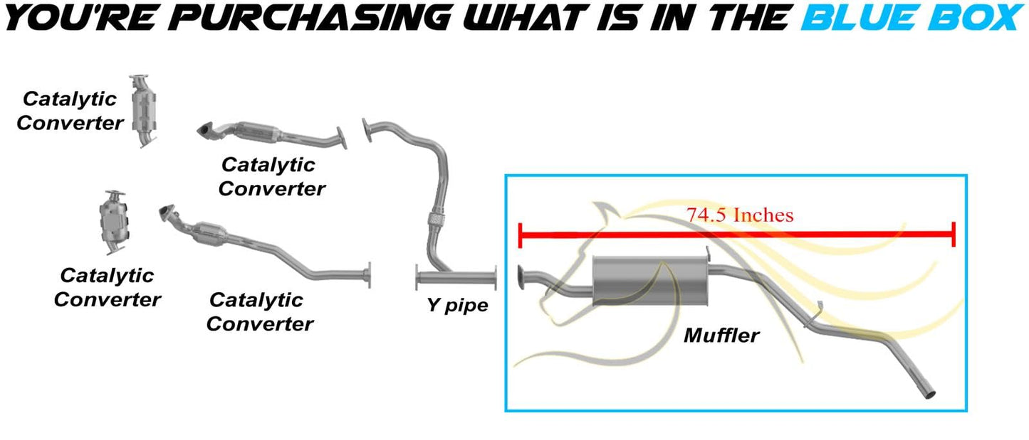 2002-2004 Nissan Xterra 3.3L Muffler Exhaust