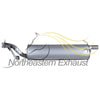 2002-2004 Nissan Xterra 3.3L Muffler Exhaust