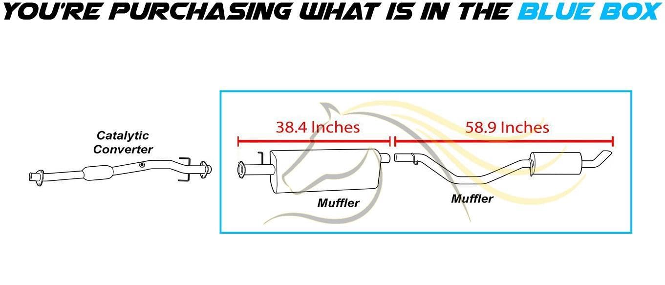 Exhaust Mufflers for 2002-2005 Chevrolet Trailblazer and GMC Envoy 4.2L