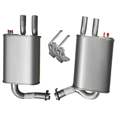 2004-2008 Nissan Maxima 3.5L Resonator and Pair of Muffler Exhaust