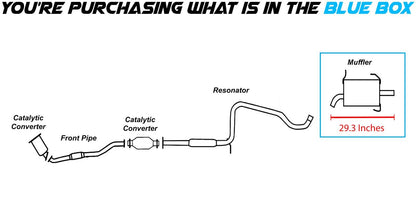 1998-2001 Nissan Altima 2.4L Exhaust Muffler