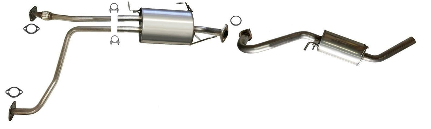 Muffler Assembly and Resonator for 1996-2000 Nissan Pathfinder and Infiniti QX4 3.3L