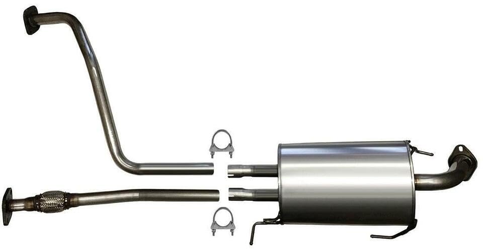 Muffler Assembly and Resonator for 1996-2000 Nissan Pathfinder and Infiniti QX4 3.3L