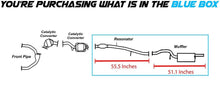 1998-1999 Subaru Legacy 2.5L Resonator and Muffler