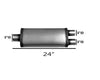 Colt Exhaust | Stainless Steel Performance Universal Max Flow Muffler 3" Single 3" Dual/Reversible | Automotive Replacement Part