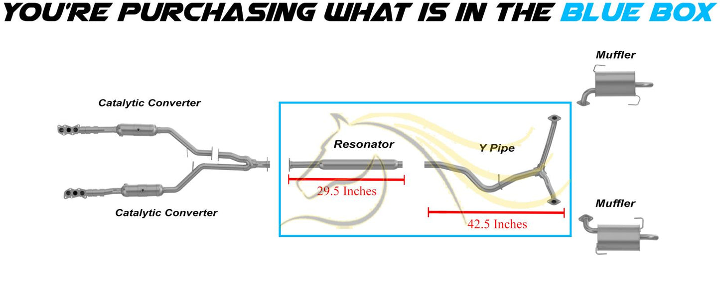2010-2014 Subaru Tribeca 3.6L Exhaust Resonator and Y Pipe