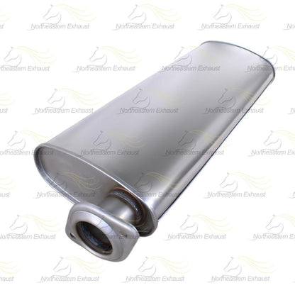 Northeastern Exhaust | Stainless Steel Muffler Compatible for Jeep Grand Cherokee 2005-2010 3.7L 5.7L | 2005-2009 4.7L | and Jeep Commander 2006-2010 3.7L 5.7L | 2006-2009 4.7L  | Free Clamp Included