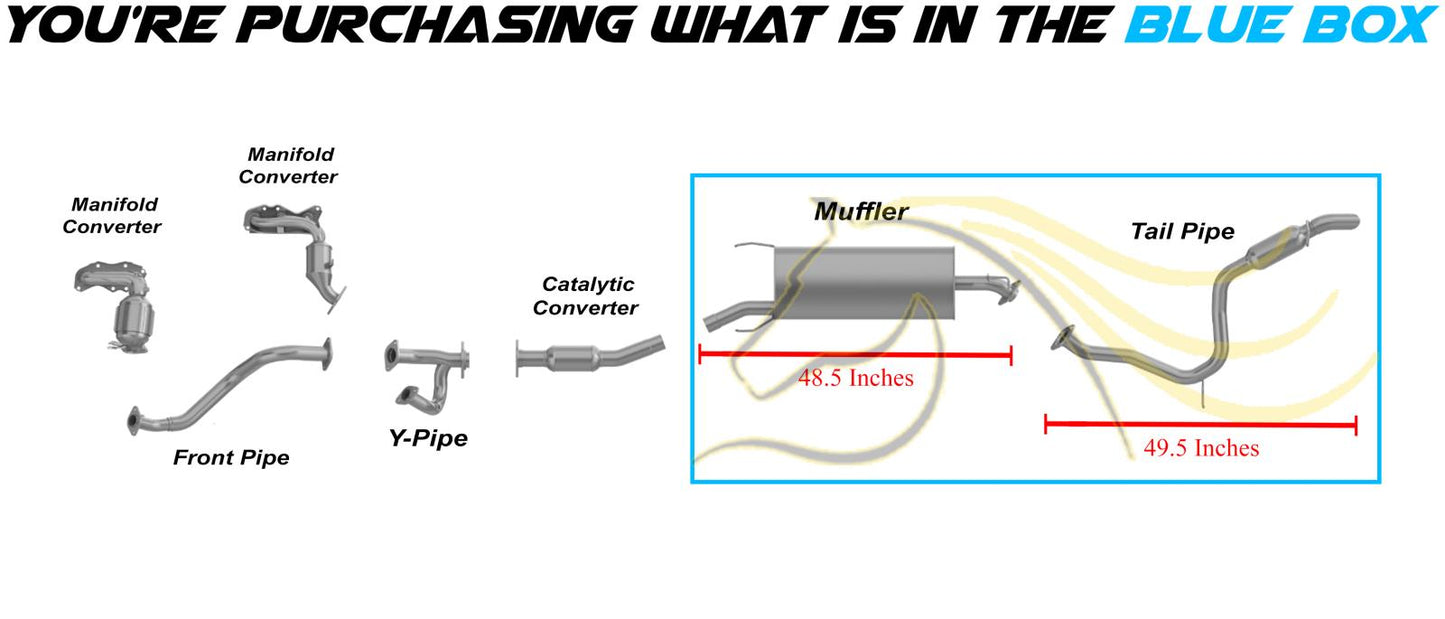 2006-2012 Toyota RAV4 3.5L Muffler and Resonator Pipe Exhaust