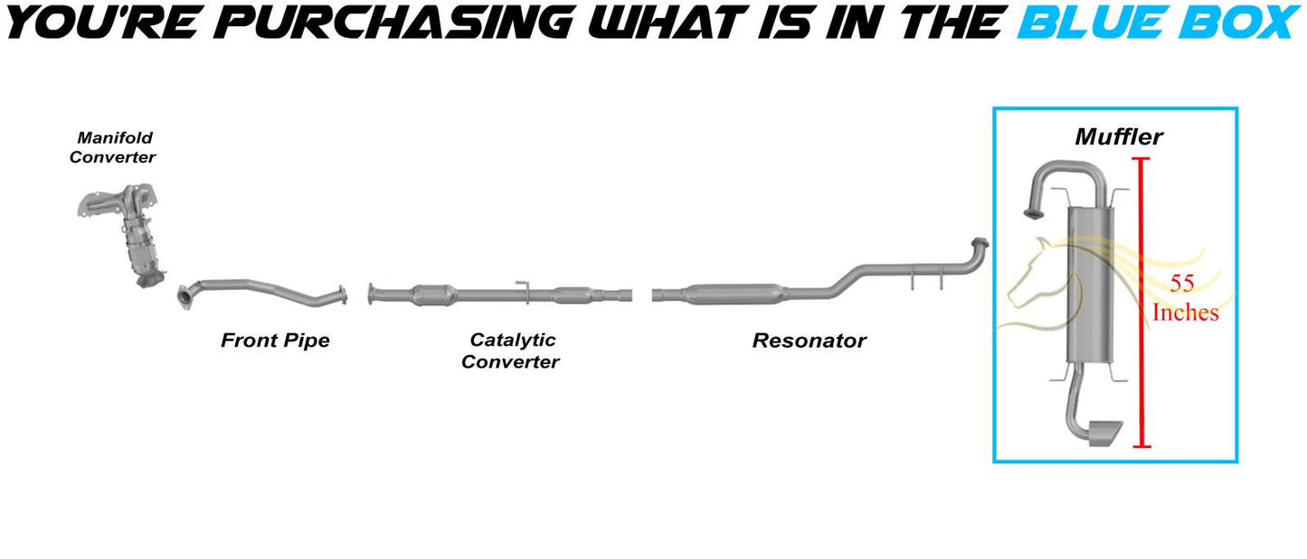 2009-2015 Toyota Venza 2.7L Exhaust Muffler