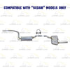 2003-2007 Ford Focus 2.0L 2.3L Exhaust Mufflers