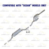 2003-2007 Ford Focus 2.0L 2.3L Exhaust Mufflers