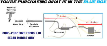 2003-2007 Ford Focus 2.0L 2.3L Exhaust Mufflers