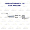 2003-2007 Ford Focus 2.0L 2.3L Exhaust Mufflers