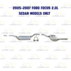 2003-2007 Ford Focus 2.0L 2.3L Exhaust Mufflers
