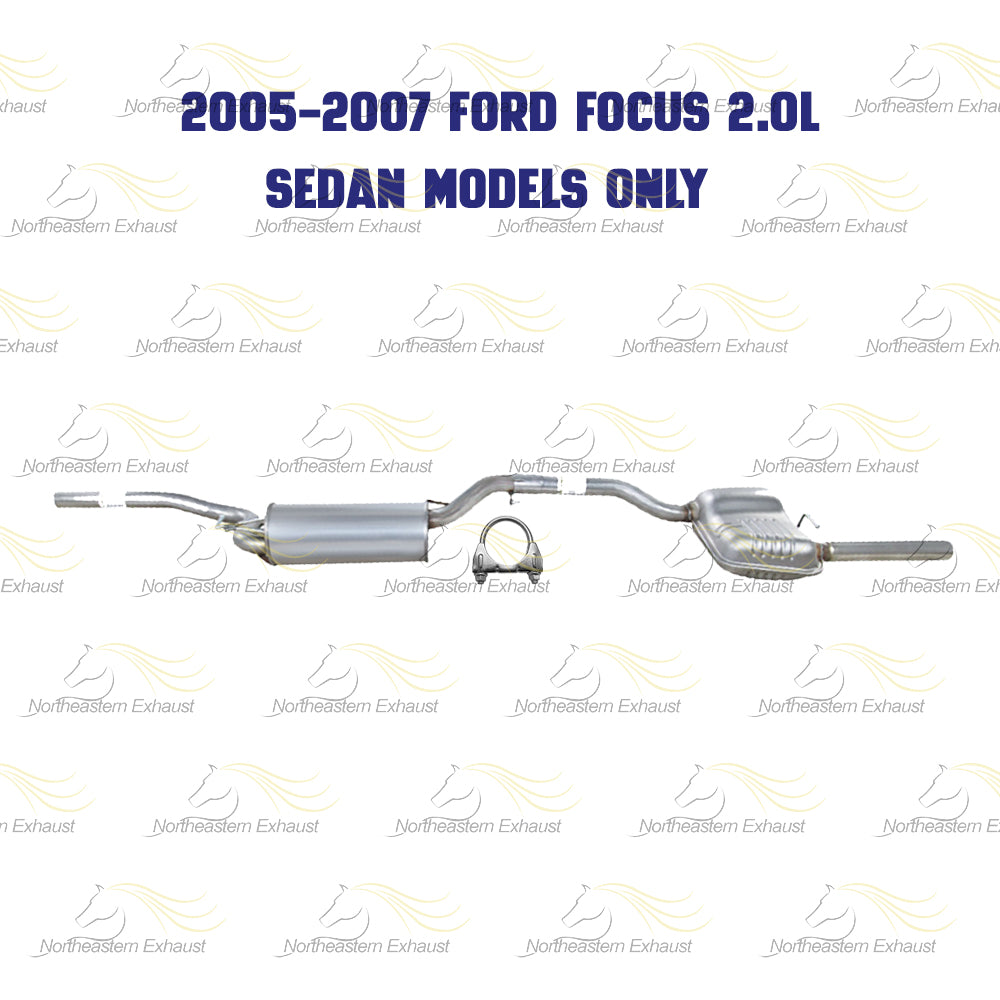 2003-2007 Ford Focus 2.0L 2.3L Exhaust Mufflers