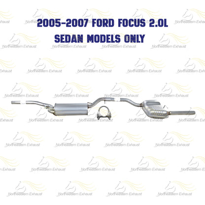 2003-2007 Ford Focus 2.0L 2.3L Exhaust Mufflers