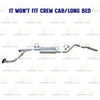 2005-2019 Nissan Frontier 4.0L Exhaust Pipes and Muffler | Extended Cab and Crew Cab short bed only (59.5in bed) (125.9in WB)