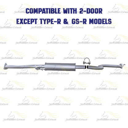Exhaust Resonator Pipe for 1994-2001 Acura Integra 1.8L | For 2-Door Except Type-R & GS-R Models