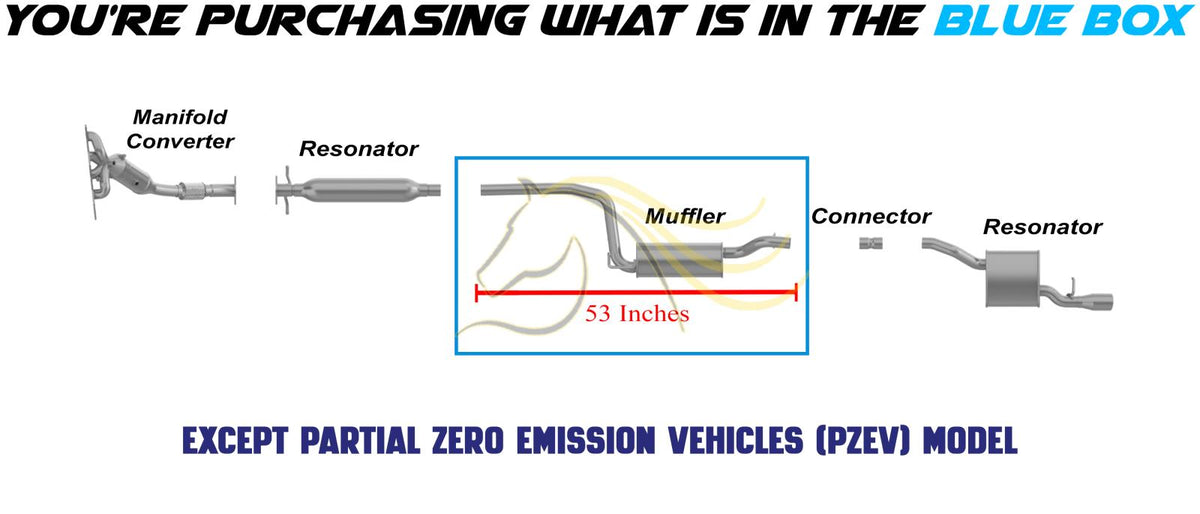 2008-2011 Ford Focus 2.0L Exhaust Muffler