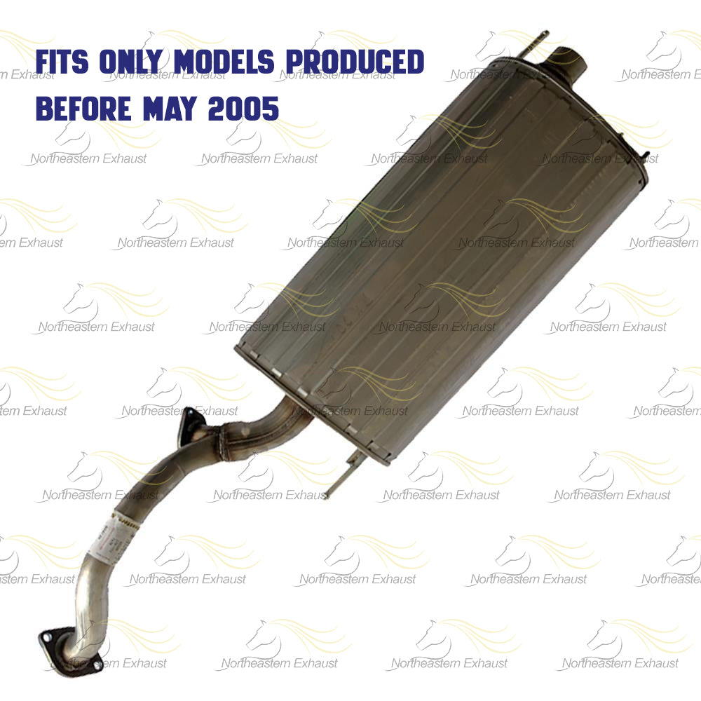 Exhaust Muffler and Resonator for 1998-2005 Lexus LX470 | 1998-2006 Toyota Land Cruiser 4.7L