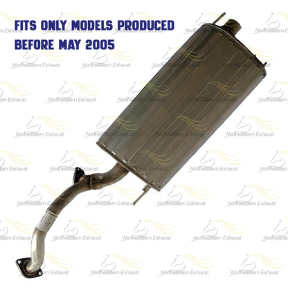 Exhaust Muffler and Resonator for 1998-2005 Lexus LX470 | 1998-2006 Toyota Land Cruiser 4.7L