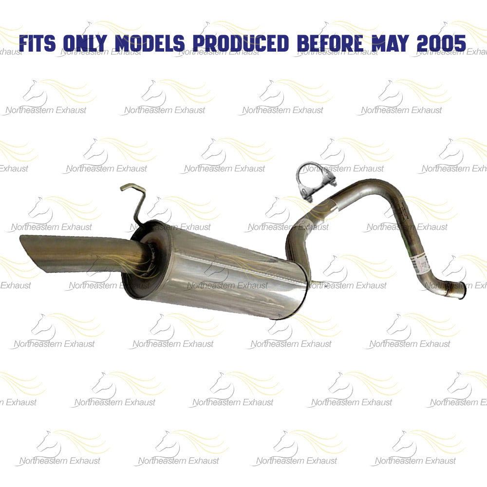 Exhaust Muffler and Resonator for 1998-2005 Lexus LX470 | 1998-2006 Toyota Land Cruiser 4.7L